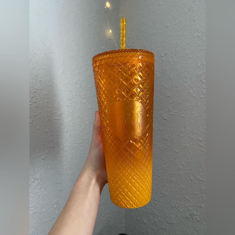 Orange Ombré Starbucks Cup